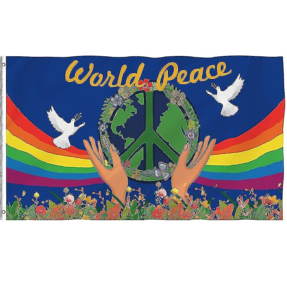 Peace Flag, Peace Dove World Peace Sign Symbol Flag For Patio Lawn Home Outdoor Dcor