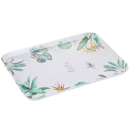 

SEAFEI Fruit Plate Decorative Heat Resistant Useful Coffee Shop Cherry Blossom Flower Serving Tray
