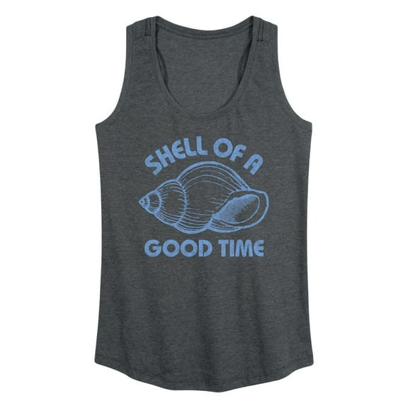 Instant Message - Seashell - Shell of a Good Time - Women's Racerback Tank Top