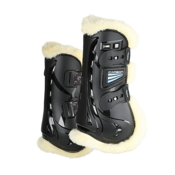 Shires ARMA Carbon SupaFleece Tendon Boots Black / Cob