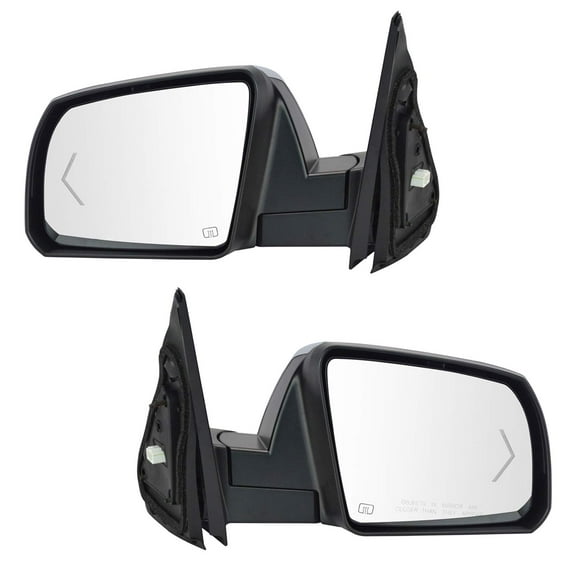 TRQ Power Fold Heated Signal Chrome Mirror Pair for Toyota Sequoia MRA04683