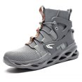 thumbnail image 1 of Mens Sneakers Breathable Lightweight Steel Toe Safety Work Shoes 2D799, 1 of 3