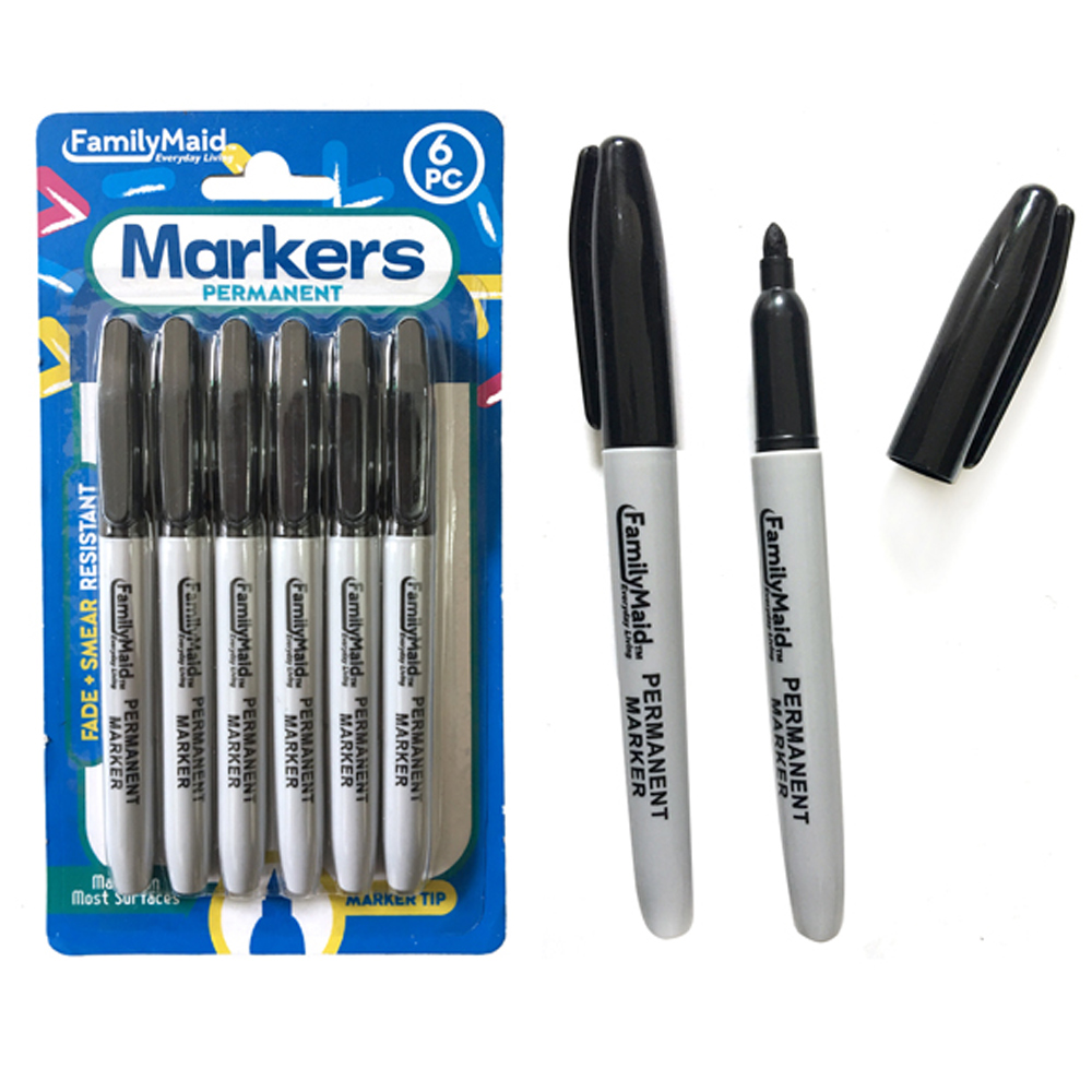 Buy 12 Pc Permanent Marker Set Fade Smear Resistant Ink Universal