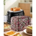 thumbnail image 5 of Fsddascl Pink Green Boho Toaster Cover 2 Slice, Small Kitchen Appliance Covers, Vintage Flowers Impressionist Art Toaster Oven Cover with Loop, Bread Machine Cover Polyester Dust Cover Protection, 5 of 5