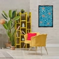 thumbnail image 3 of Stupell Industries Groovy Fluid Flowers Botanical & Floral Painting Black Floater Framed Art Print Wall Art, 21 x 31, 3 of 10