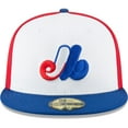 thumbnail image 2 of Men's New Era White Montreal Expos Cooperstown Collection Wool 59FIFTY Fitted Hat, 2 of 6