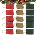 thumbnail image 4 of 15 piezas 15x8x21cm bolsa de papel Kraft cajas de Navidad regalo festivo bolsas de mano contenedores de soporte de chocolate para la tienda del hogar, 4 of 5
