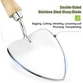 thumbnail image 4 of Perennial Trowel, Oversized Garden Potting Trowel with Sharp Blade Wood Hand Shovel, Stainless Steel Planting Trowel Gardening Tool for Roots,Planting,Digging,Transplanting and Cutting, 4 of 8