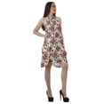 thumbnail image 3 of Moomaya Tunique Grande Taille Col Licou Sans Manches en Rayonne Robe T-Shirt Mini, 3 of 4