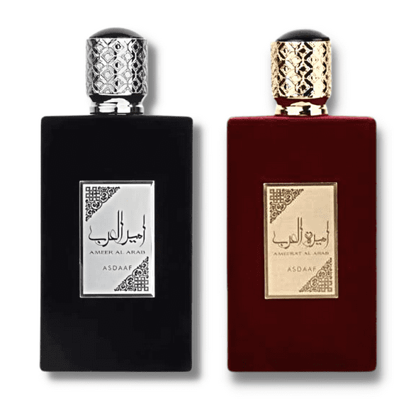 Ameer Al Arab and Ameerat Al Arab EDP 100ML (3.4Oz) Value Pack by Asdaaf