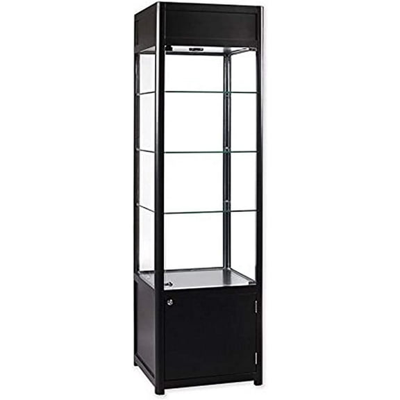 Humidor Supreme Quality Importers Display Tower, Single Wide, Includes Lights, Model WD-300