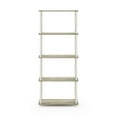 thumbnail image 4 of Furinno Turn-N-Tube 5-Tier Classic Tubes Display Shelf, Sonoma Oak/White, 4 of 5