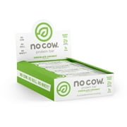 No Cow Protein Bars, Chocolate Coconut, 21g Plant Based Vegan Protein, Keto Friendly, Low Sugar, Low Carb, Low Calorie, Gluten Free, Naturally Sweetened, Dairy Free, Non GMO, Kosher, 12 Pack