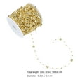 thumbnail image 2 of SEWCHICS 1 Roll Golden Round Beads Chain Plastic Fishing Line For Christmas Decoration 3000x0.8 Cm, 2 of 5