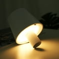 thumbnail image 2 of Lampe de Table Ronde Plissée Tricolore à DEL - Rechargeable 2000 mAh avec Températures de Couleur Réglables (1500-6500 K), Commande Tactile, Conception Imperméable pour un Usage Domestique Polyvalent, 2 of 6