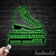 thumbnail image 4 of Handmadetneonsign Ice Skating Shoes Medal Hanger Metal Wall Art Light, Ice Skater Name Metal Sign Wall Decor, Sport Metal Decor 47221, 4 of 5