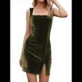 thumbnail image 3 of Vestido Gótico Vintage de Talla Grande para Mujer, Ropa Romántica Informal, Vestido de Moda. Verde XL, 3 of 9