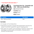thumbnail image 2 of Front Brake Rotor Set - Compatible with 2006 - 2008 RX400h Base 2007, 2 of 2