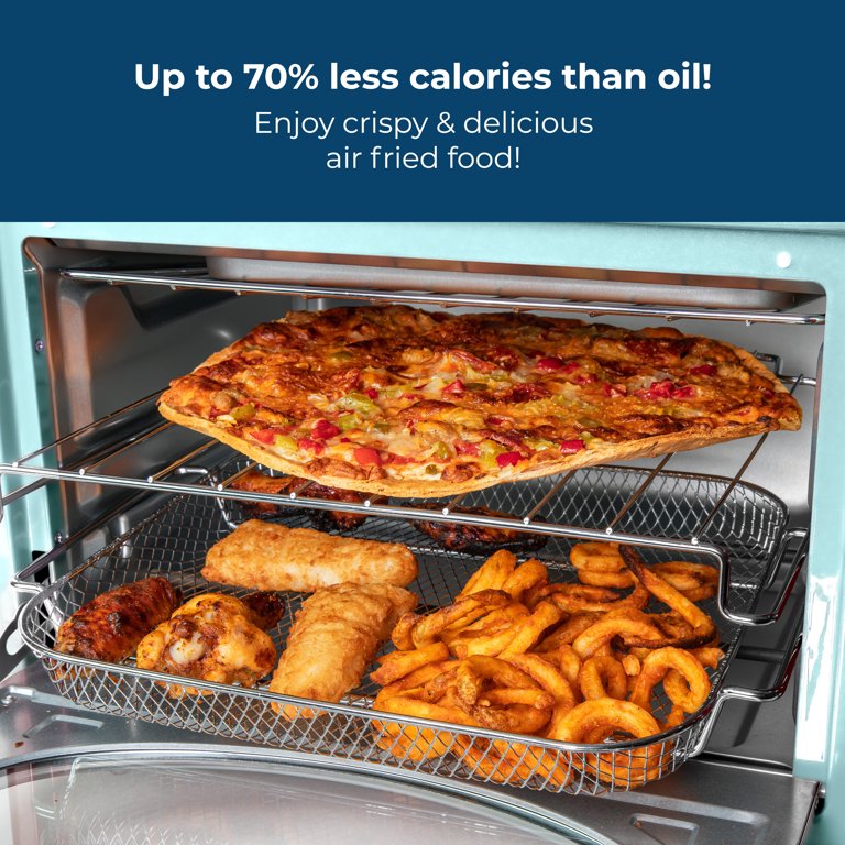 Nostalgia Retro Air Fry Toaster Oven, 12-Slice Countertop Oven