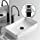 thumbnail image 4 of Lavabo negro para desagüe, drenaje emergente cromado de área grande, drenaje emergente automático con desagüe de desbordamiento, tapón de resorte emergente de cobre Lavabo para baño, lavabo TUNC Sencillez, 4 of 5