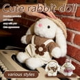 thumbnail image 2 of Plush Floppy Eared Bunny Small Animal Bonnie Bunny Baby Doll Rabbit, 2 of 8