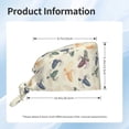 thumbnail image 2 of Scrub Caps Women Men, Leopardprint Banana Adjustable Working Caps, Turban Hat Cleaning Working Cap with Sweatband, Elastic Bandage Tie Back Nurse Cap, 2 of 5