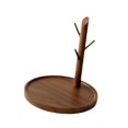 thumbnail image 4 of Soporte organizador de joyería de madera, expositor de pendientes, soporte decorativo para regalos, almacenamiento para collares, colgantes y pulseras, 4 of 9