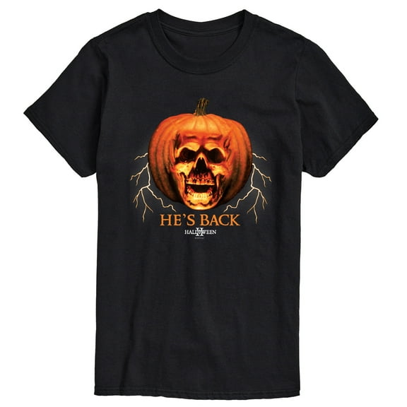 Halloween - He's Back Pumpkin Face - Men's Short Sleeve Graphic T-Shirt