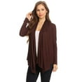 thumbnail image 2 of Women's Solid Open Front Long Sleeve Lightweight Soft Basic Sweater Cardigan, 2 of 4