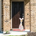 thumbnail image 6 of Easter Bunny Porch Goose Outfits for Cement Goose 23"/ 17'' Lawn Goose Statue Clothes Bunny Ear Hat and Tuxedo Bandana Easter Plastic Goose Costume for Easter Party Yard Outdoor, 6 of 9