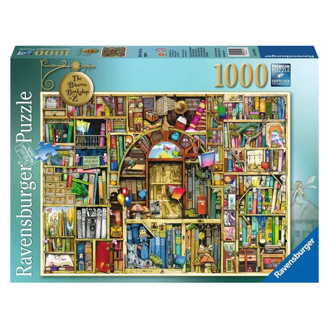 Rompecabezas Ravensburger La Biblioteca mágica 2 1000 piezas Paisajes 70x50 cm