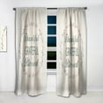 thumbnail image 2 of Designart 'Farmhouse Quote On Florals XXI' Farmhouse Curtain Panel, 2 of 5