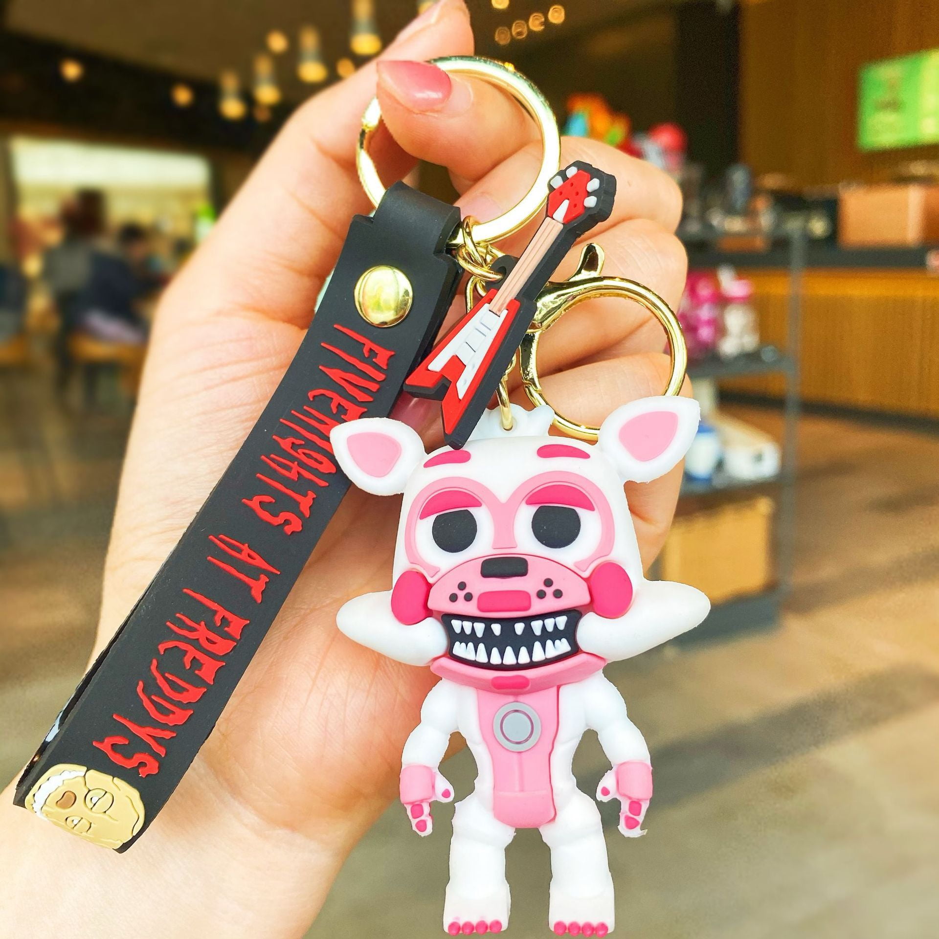 5pcs FNAF Keychain Set - Cute Keychain Horror Game Keychains for Kids  Backpack Key Chain Pendant Friend Gift for Boys Girls and Fans