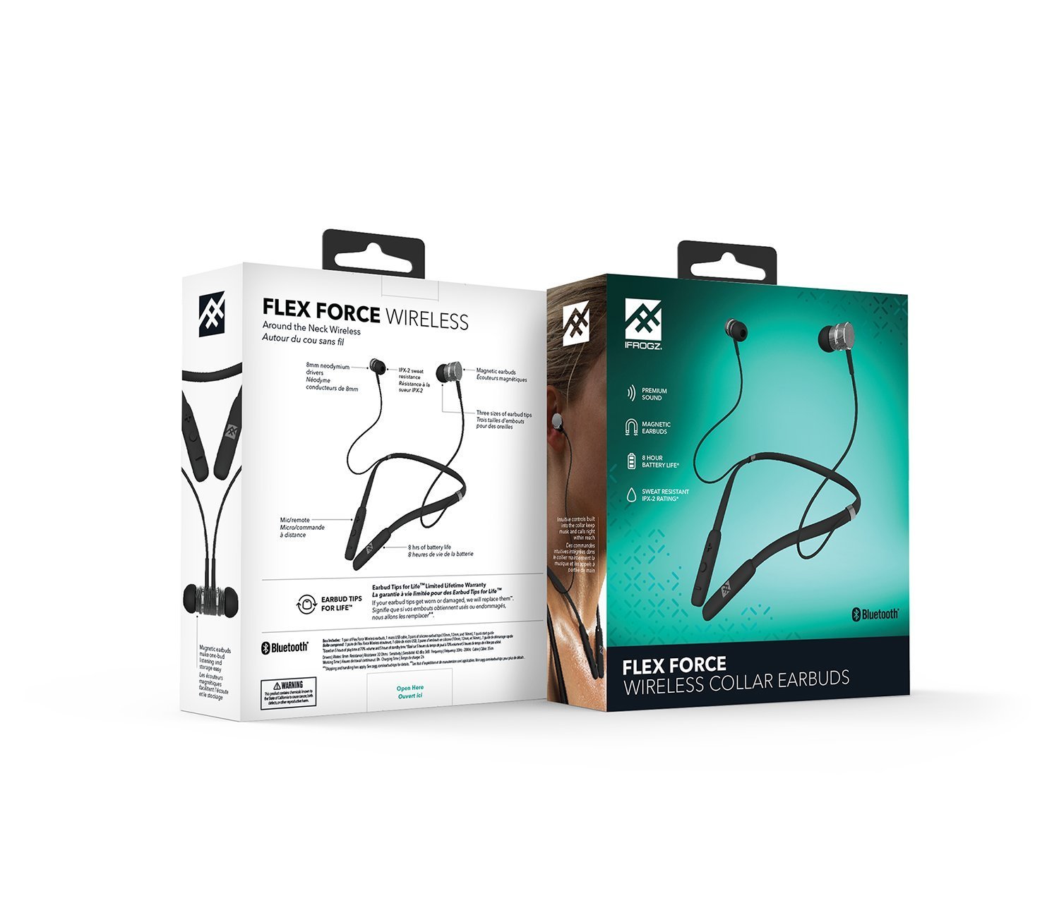 ifrogz ifffwebk0 flexforce bluetooth neckband earbuds ifrogz ifffwebk0 flexforce bluetooth neckband earbuds