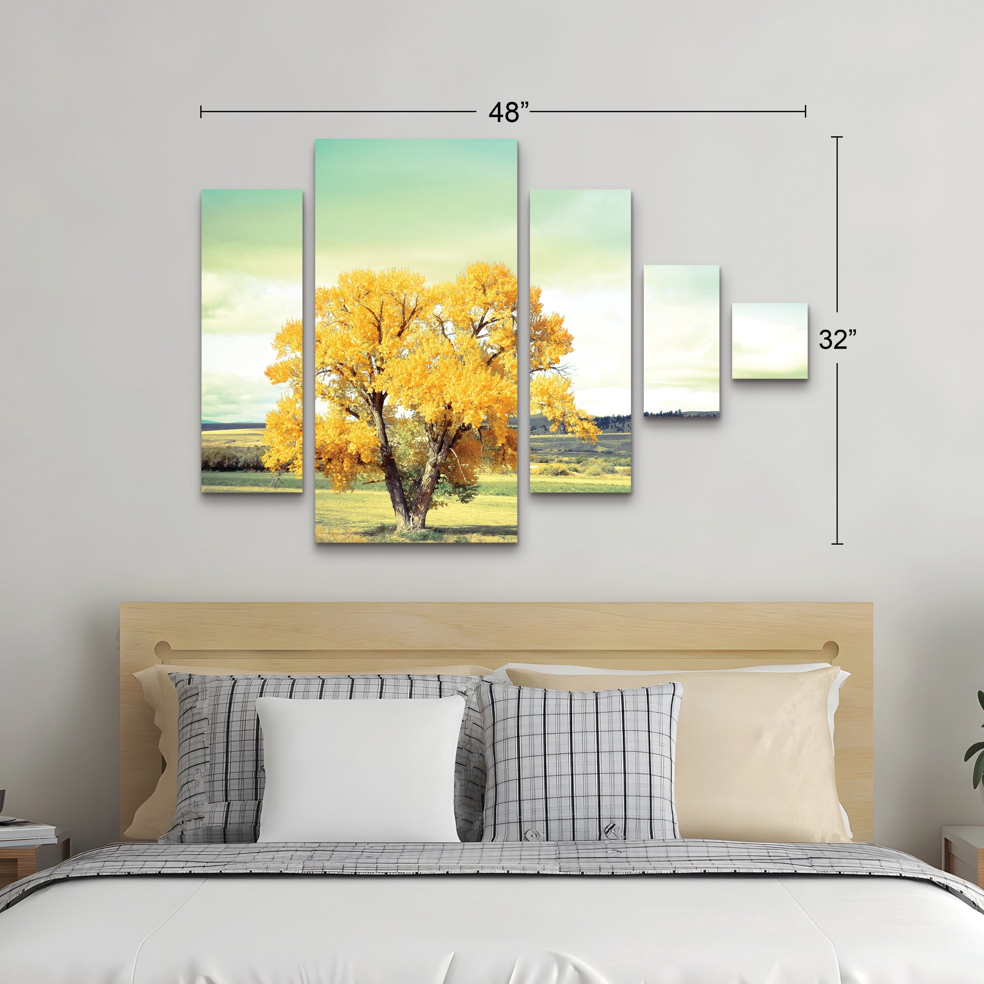Annie Bailey Art ‘First To Turn’ 5 Panel Wall Art Set