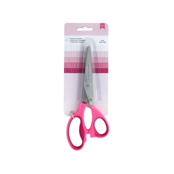 AMC Scissors 8" Fringe Pink