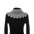 thumbnail image 3 of INSPIRE CHIC Detachable Fake Collar, Semi-Sheer Embroidery Mini Cape Neck Ruff for Blouse White-4, 3 of 5