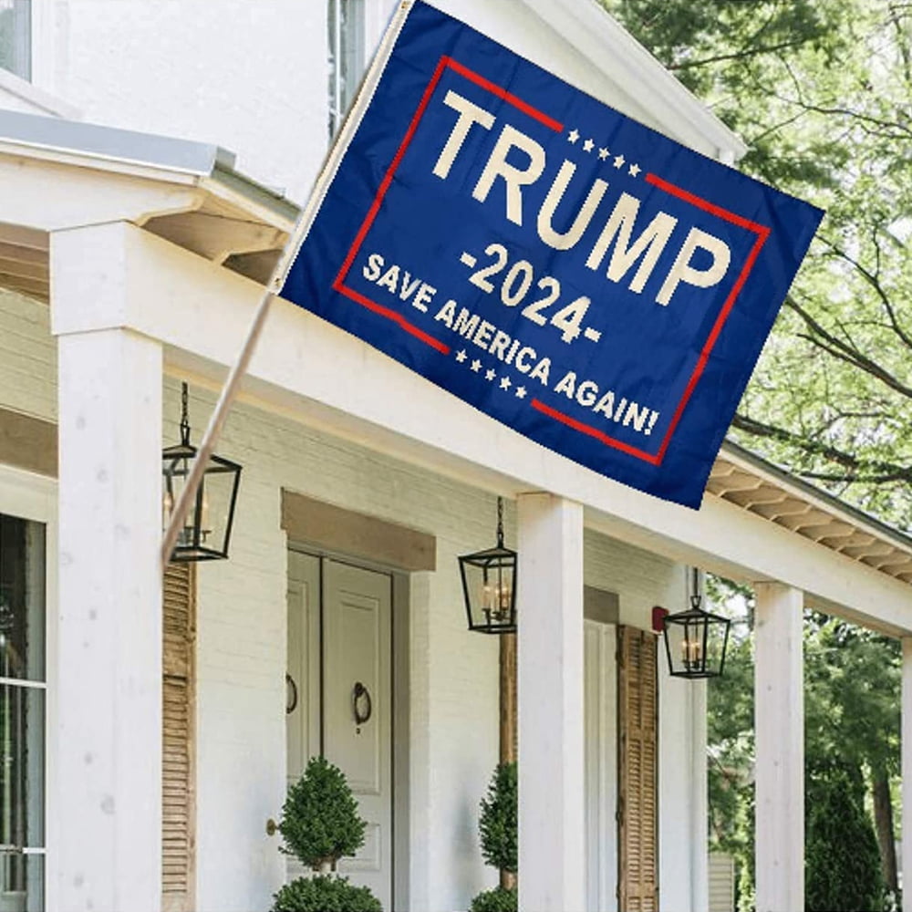 Trump 2024 Flags Double Sided 3x5ft Outdoor Save America AGAIN Donald