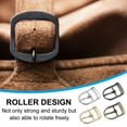 thumbnail image 5 of Uxcell Single Prong Belt Buckle Metal Roller Buckle Oval Center Bar Buckles for Belt Purse Making Leather Hardware Silver/Light Gold 0.8", 5 of 7