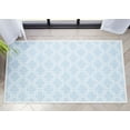 thumbnail image 5 of Well Woven Apollo Lattice Modern Moroccan Light Blue Ivory 2'3" x 3'11" Machine Washable Area Rug, 5 of 7