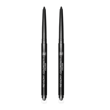 Revlon ColorStay Eyeliner Pencil, 202 Black Brown, 2 Pack