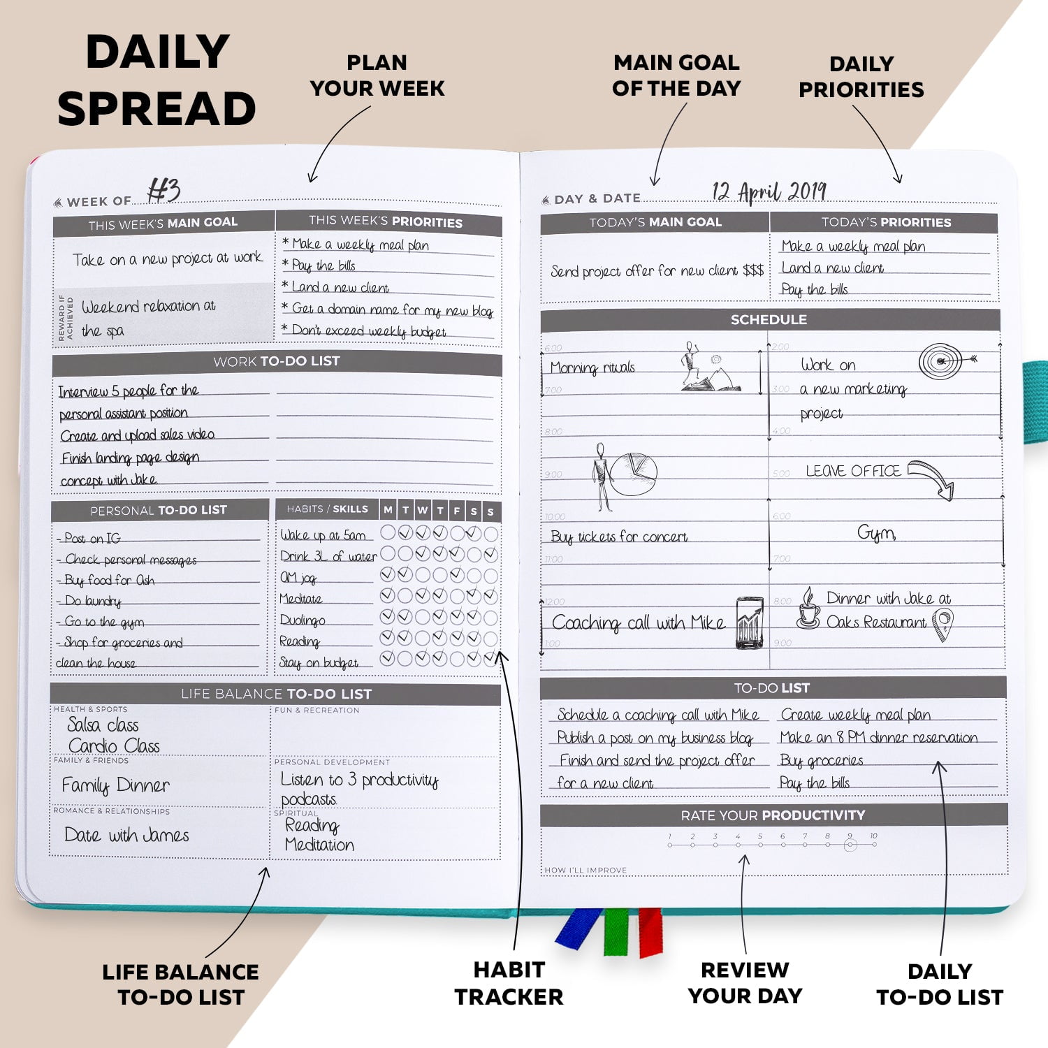 Clever Fox Daily undated planner