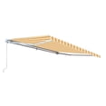 thumbnail image 3 of ALEKO AWM10X8MSRTY315 Motorized Retractable 10' x 8' Patio Awning, Multi Striped Yellow Color, 3 of 6