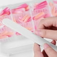 thumbnail image 4 of 240Pcs Colorful Salon Pointed Nail Tips False Nails with Nail File Nail Polish (4#), 4 of 10