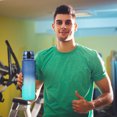 thumbnail image 4 of Botella Color Deslumbrante Botellas Reutilizables Bottación Deportiva Con A Prueba Fugas para El Fitness Al Aire Libre, 4 of 9