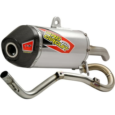 Pro Circuit T-6 Stainless Steel Full Exhaust System w/Carbon End Cap (0111912F)