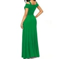 thumbnail image 3 of Homenesgenics Dresses for Women Womens Dresses Summer Women's Spring and Summer New Sexy Long Style Spicy Girl High Elasticity Solid Color Women's Skirt Dress Green L, 3 of 3