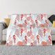 thumbnail image 1 of Fotbe Tropical Corals Seahorse Manta de Franela con Estampado, Manta Ultrasuave para Cama, Sofá, Auto, Hipoalergénica y Antibolitas-80"x60", 1 of 6