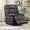 Black, variant on MAYEERTY Ergonomic Recliner Chair with 110-160°Adjustable Recline for Living Room, Footrest, Side Pocket, Beige