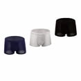 thumbnail image 4 of 3 calzoncillos bóxer transpirables para hombre, calzoncillos sexys con bolsa abultada, pantalones cortos de verano con cintura elástica XXL, 4 of 9